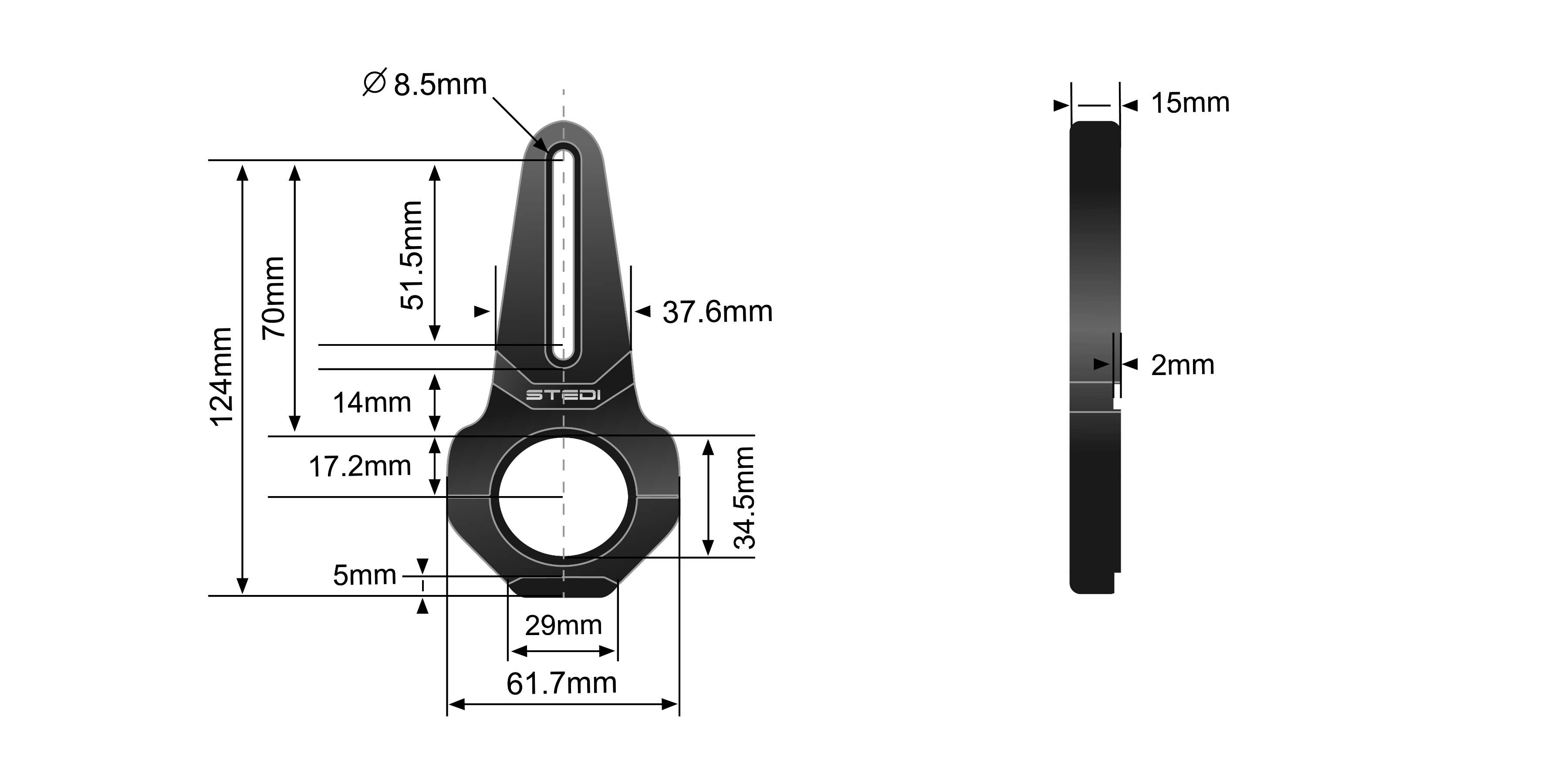 STEDI VICE Bull Bar Tube Clamps